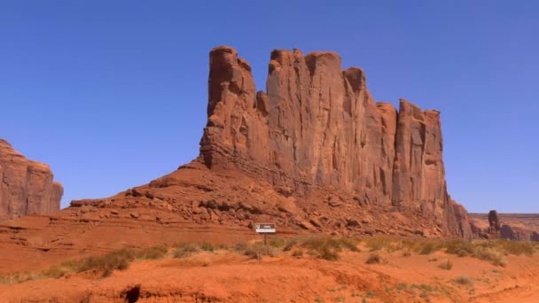 Vale do Monumento famoso no deserto de Utah — Vídeo de Stock