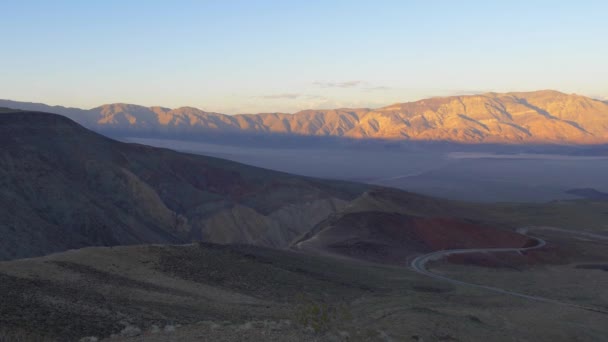 Το άπειρο τοπίο στο Death Valley Καλιφόρνια — Αρχείο Βίντεο