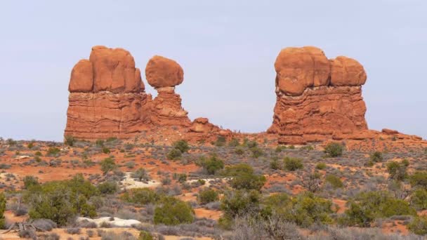Arches National Park - most beautiful place in Utah — Stock Video