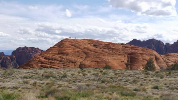 Sneeuw Canyon in Utah - prachtig landschap — Stockvideo