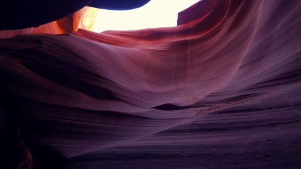 Weltberühmter Antelope Canyon - atemberaubende Landschaft — Stockvideo