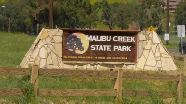 Státní park Malibu Creek-Malibu, USA-29. březen 2019 — Stock video