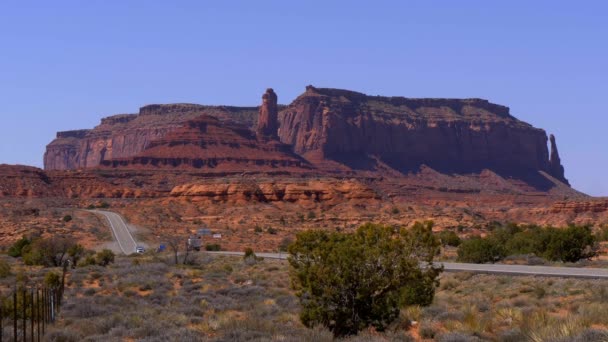 Denkmal Tal in utah oljato — Stockvideo