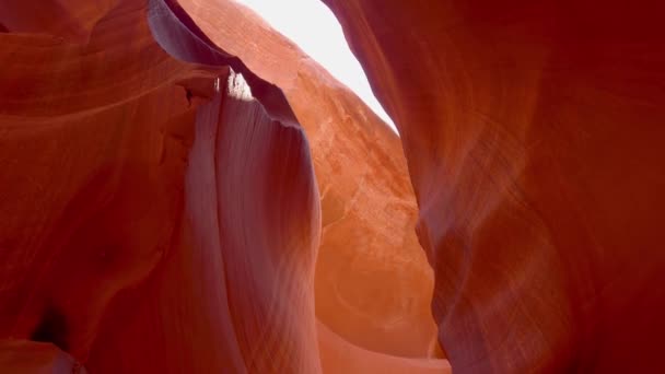 The Colors of the Antelope Canyon in Arizona - travel photography — Stock Video