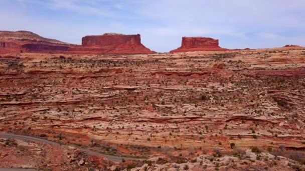 Rijden door Nationaal Park Arches - reizen fotografie — Stockvideo