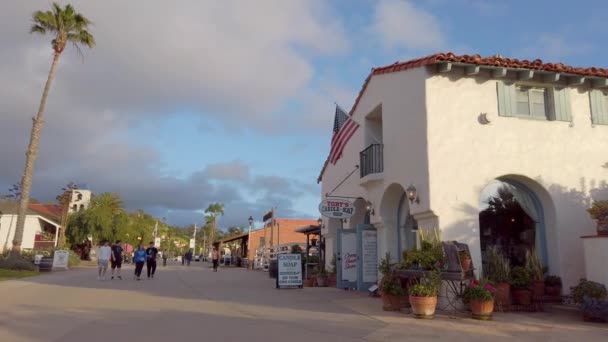 San Diego Old Town State Park at sunset - SAN DIEGO, USA - APRIL 1, 2019 — Stock Video