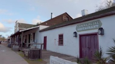 San Diego Eski Şehir Parkı 'ndaki Meksika binaları - SAN DIEGO, ABD - 1 Nisan 2019