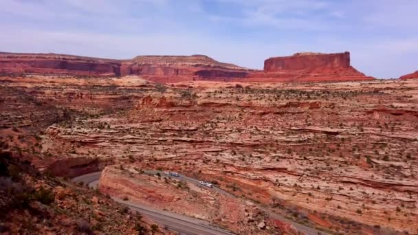 Arches National Park on a sunny day - travel photography — Stock Video