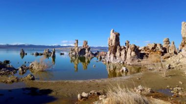 Mono Gölü Kaliforniya ve Tufa sütunları - seyahat fotoğrafçılığı