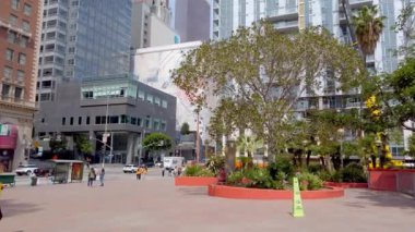 Pershing Square Los Angeles Şehir Merkezi - LOS ANGELES, ABD - 1 Nisan 2019