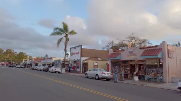 Mexikanska distriktet på San Diego Old Town - SAN DIEGO, USA - APRIL 1, 2019 — Stockvideo