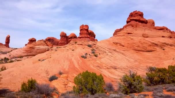 Conduite dans le parc national Arches - photographie de voyage — Video