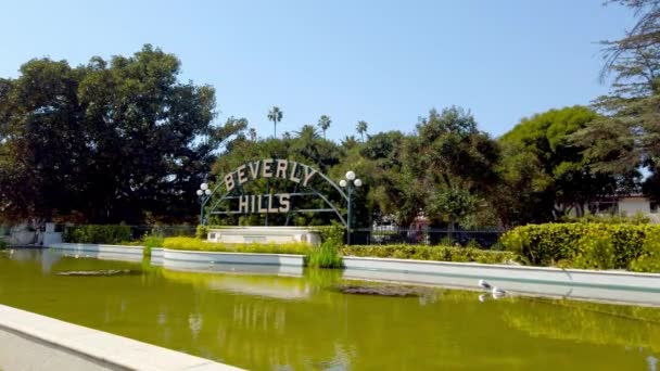 Park Beverly Gardens w Los Angeles galeria fotografii — Wideo stockowe