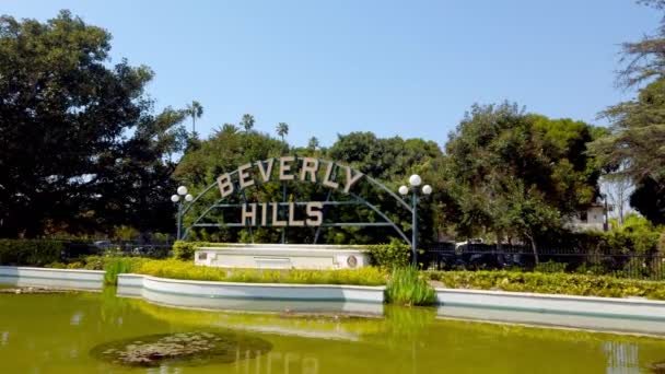 Парк садов Беверли-Хиллз в Калифорнии - ЛОС-Энджелз, США - 1 апреля 2019 года — стоковое видео