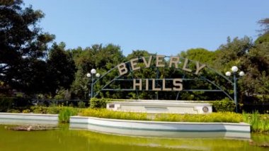 Los Angeles 'taki Beverly Gardens Parkı - seyahat fotoğrafçılığı