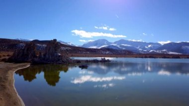 Mono Gölü Kaliforniya ve Tufa sütunları - seyahat fotoğrafçılığı