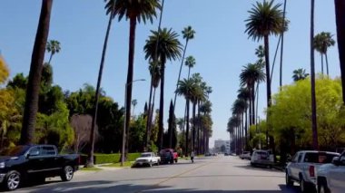 Beverly Hills California 'dan geçerken LOS ANGELES, ABD 1 Nisan 2019