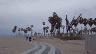 Ocean Front Walk along Venice Beach - LOS ANGELES, ABD - 1 Nisan 2019