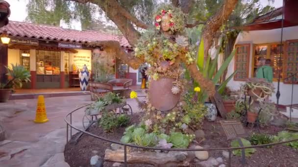 Old Town San Diego State Park bij zonsondergang - SAN DIEGO, Verenigde Staten - APRIL 1, 2019 — Stockvideo