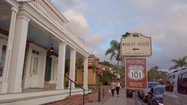 Mexikanska distriktet på San Diego Old Town - SAN DIEGO, USA - APRIL 1, 2019 — Stockvideo