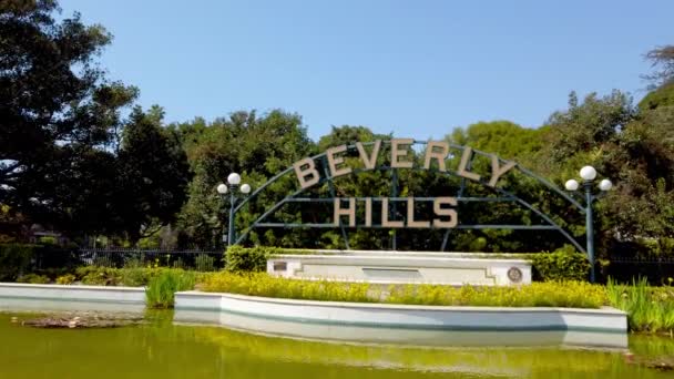 Beverly Gardens Park i Los Angeles - fotografi — Stockvideo