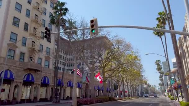 Beverly Wilshire Hotel in Beverly Hills - LOS ANGELES, USA - APRIL 1, 2019 — Stock Video