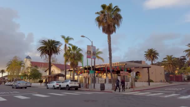 Mexická čtvrť na Starém Městě San Diego - SAN DIEGO, USA - Duben 1, 2019 — Stock video