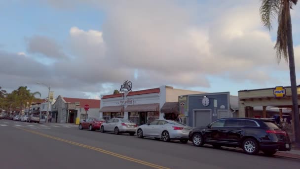 Mexican district at San Diego Old Town - SAN DIEGO, USA - APRIL 1, 2019 — Stock Video