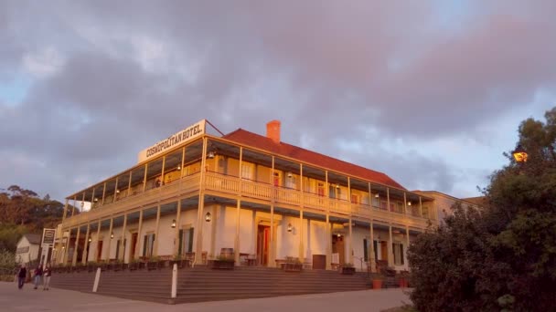 Old Town San Diego State Park ao pôr-do-sol - SAN DIEGO, EUA - 1 de abril de 2019 — Vídeo de Stock