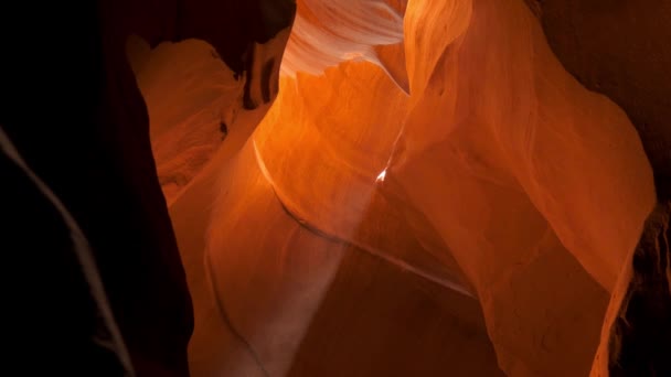 Bovenste antilope Canyon in Arizona — Stockvideo