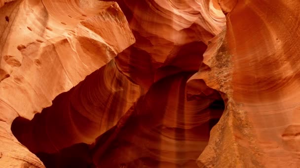 亚利桑那州的上羚羊峡谷 — 图库视频影像
