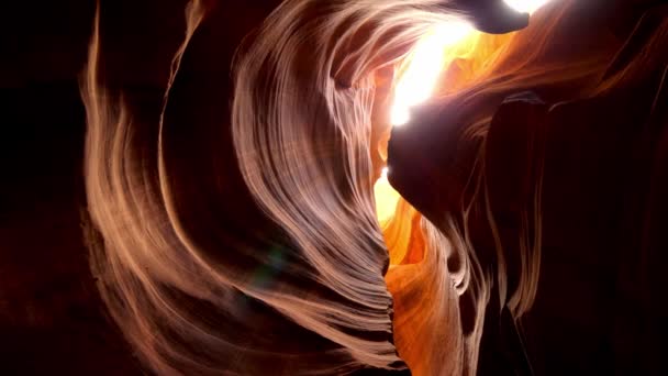Övre Antelope Canyon i Arizona — Stockvideo