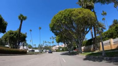 Los Angeles 'ta Beverly Hills' ten geçerken... LOS ANGELES. ABD - 18 Mart 2019