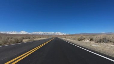 California 'daki Inyo County ve Yosemite' den geç.