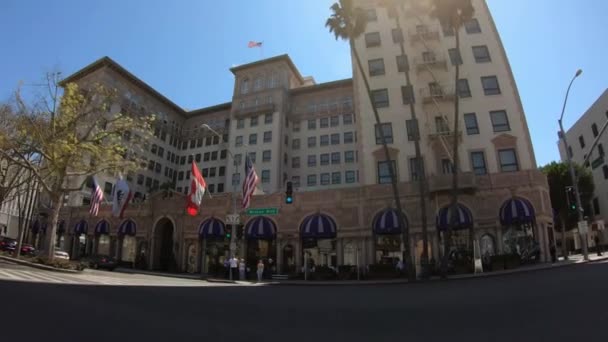 Ξενοδοχείο Μπέβερλι Γουίλσιρ στο Μπέβερλι Χιλς - Λος Άντζελες. ΗΠΑ - 18 Μαρτίου 2019 — Αρχείο Βίντεο