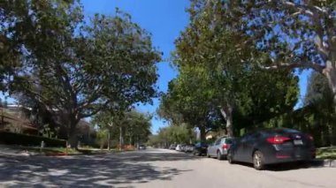 Beverly Hills 'ten geçerken, LOS Angelgeles. ABD - 18 Mart 2019
