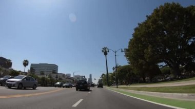 Beverly Hills POV sürücüsü, LOS Angelgeles. ABD - 18 Mart 2019