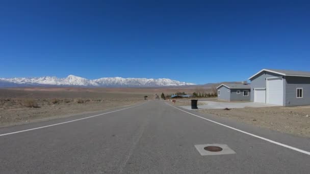 Drive through Inyo County and Yosemite in California — Stock Video