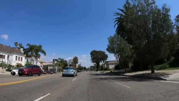 POV drive μέσα από την πόλη του Λος Άντζελες - LOS ANGELES. ΗΠΑ - 18 Μαρτίου 2019 — Αρχείο Βίντεο