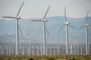 The windmills of Palm Springs in California - travel photography clipart