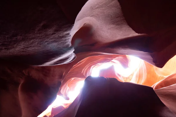 Antelope Canyon Increíbles Colores Las Rocas Arenisca Fotografía Viaje — Foto de Stock