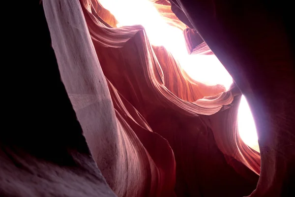 羚羊峡谷 砂岩岩石惊人的颜色 旅行摄影 — 图库照片