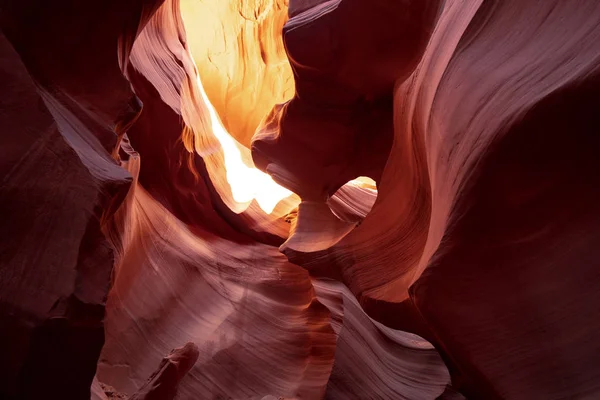 アリゾナ州のローワーアンテロープ キャニオン 砂漠で最も美しい場所 旅行写真 — ストック写真