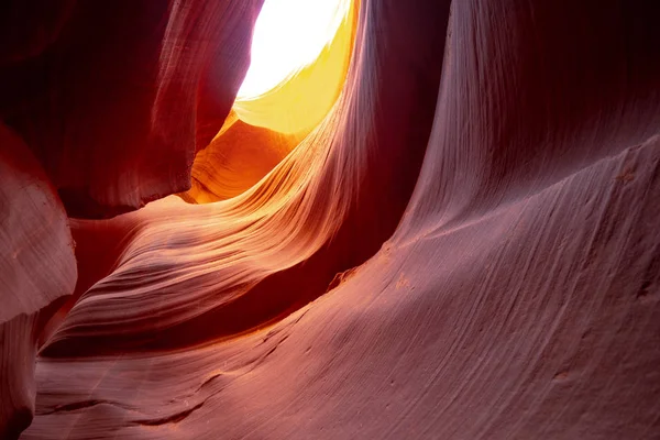 Curved Sandstone Formations Antelope Canyon Travel Photography — Stock Photo, Image