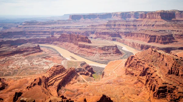 Utah Taki Ölü Noktası Geniş Açı Görünümü Seyahat Fotoğrafçılığı — Stok fotoğraf