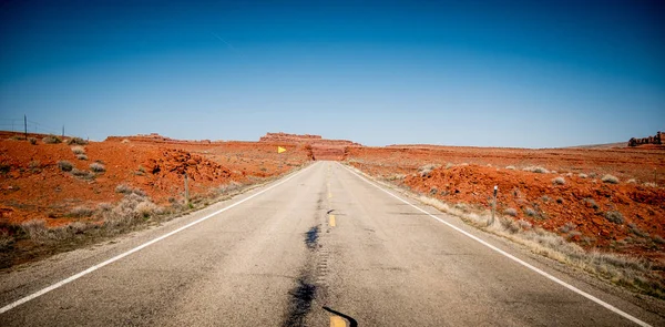 Endless Road Desert Utah Travel Photography — Stock Photo, Image