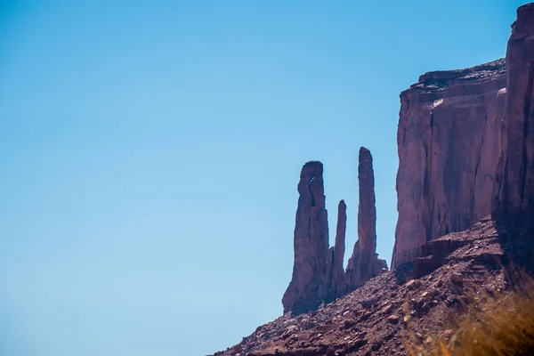 Niesamowite Rzeźby Skalne Monument Valley Fotografie — Zdjęcie stockowe