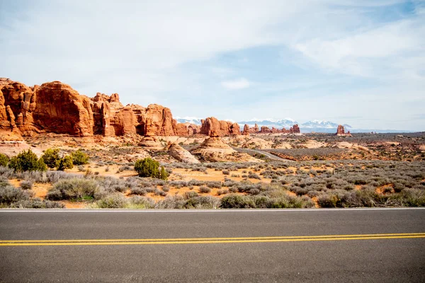 Parque Nacional Arches Utah Famoso Hito Fotografía Viaje — Foto de Stock