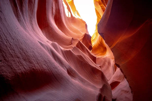 Antelope Canyon Fantastiske Farger Sandsteinbergartene Reisefotografering – stockfoto