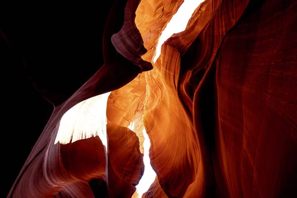 Antelope Canyon Incredibili Colori Delle Rocce Arenarie Fotografia Viaggio — Foto Stock